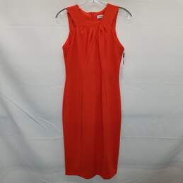 Calvin Klein Sleeveless Orange Dress Size 6
