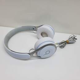 VTG. Beats By Dr. Dre Headphones Wired White Over The Ear Pads Untested P/R alternative image