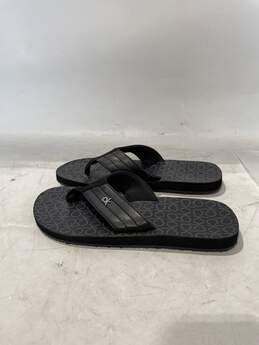 Mens Destiny 2 Black Monogram Open Toe Slip On Flip Flop Sandals Size 8 alternative image