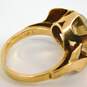 Vintage 14K Yellow Gold Citrine Solitaire Cocktail Ring 6.0g image number 6