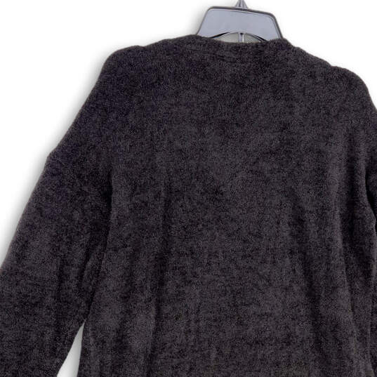 NWT Womens Black Long Sleeve Stretch Open Front Cardigan Sweater Size M image number 4