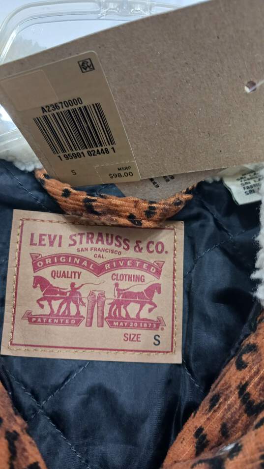 Women’s Levi’s Printed Corduroy Jacket Sz S NWT image number 3