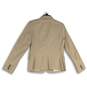 Banana Republic Womens Beige Notch Lapel Long Sleeve Two Button Jacket Size 10 image number 2