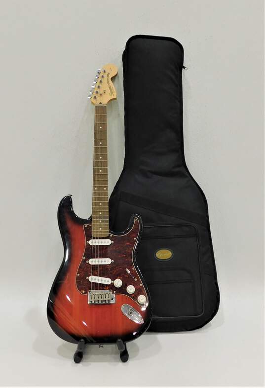Squier by Fender Standard Series Stratocaster 6-String Electric Guitar w/ Case image number 1