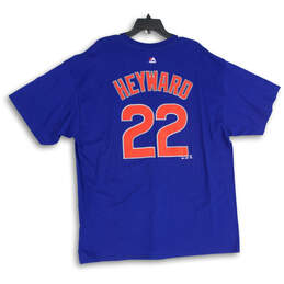 NWT Mens Blue Chicago Cubs #22 Jason Heyward MLB Jersey Size 2XL alternative image