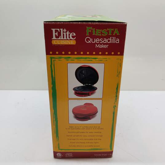 Elite Cuisine by Maxi-Matic Fiesta Quesadilla Maker Model EQD-118 image number 2