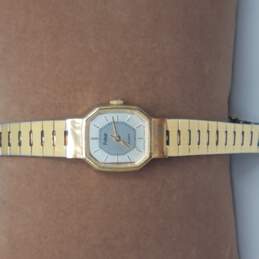 Pulsar Y591-5049 Gold Tone Retro Vintage 18mm Bracelet Watch alternative image