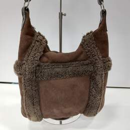 Overland Brown Fur Hobo Bag alternative image