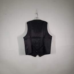 NWT Mens Paisley V-Neck Sleeveless Pockets Button Front Vest Size XXL alternative image