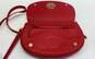 Tory Burch Leather Jamie Clutch Crossbody Cherry Red image number 6