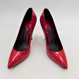'B Brian Atwood'  Desire Red Patent Leather Classic Pointed Toe 4.5 in Stiletto Pumps Size 9 with COA alternative image