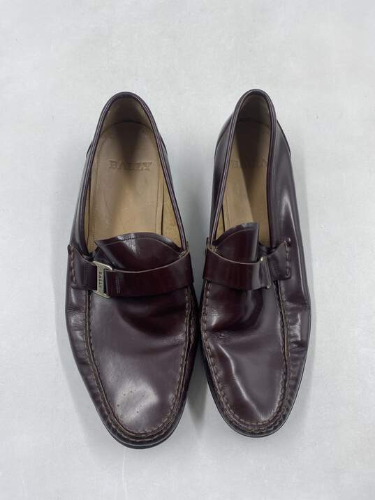 Bally Red Loafer Casual Shoe Men 9 image number 7