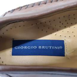 Giorgio Brutini Handcrafted Vero Cuoio Men's Size 8 Brown Leather Upper Slip-On Shoes alternative image