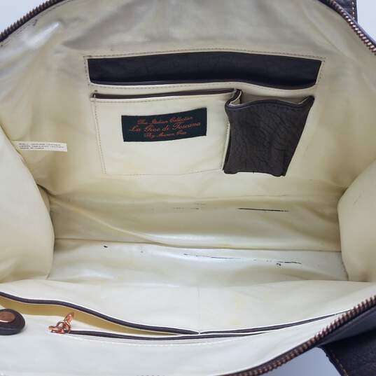 La Gioe di Toscana By Sharon Gioe Brown Leather Large Handbag & Coin Purse Set image number 3