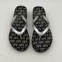 Michael Kors Womens Bedford Glam Black Gray Platform Flip Flop Sandals Size 8M image number 3