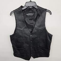 Unik Leather Apparel Black Vest