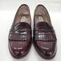 Bally Italy Men's Loafers Dress Shoes Size 10-Burgundy image number 2