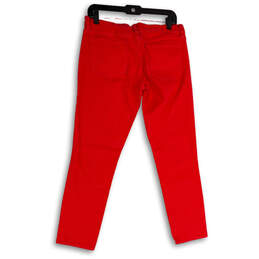 Womens Red Toothpick Denim Dark Wash Stretch Pockets Ankle Jeans Size 29 alternative image