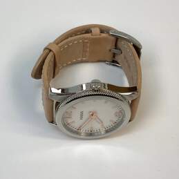 Designer Fossil PR-5465 Brown Leather Strap Round Analog Dial Quartz Wristwatch alternative image