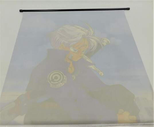 VTG Dragon Ball Z Future Trunks Wall Art Banner Fabric Hanging Scroll 41x30 image number 3