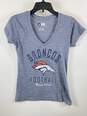 NFL Team Apparel Blue Denver Broncos V Neck Shirt - Size Small image number 1