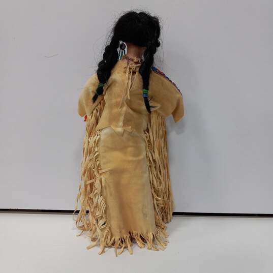 Porcelain Native America Doll image number 2