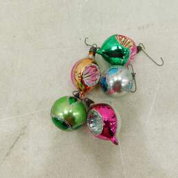 VTG Santa Land 24 Mini Mercury Glass Christmas Ornaments Polished Decorated IOB alternative image