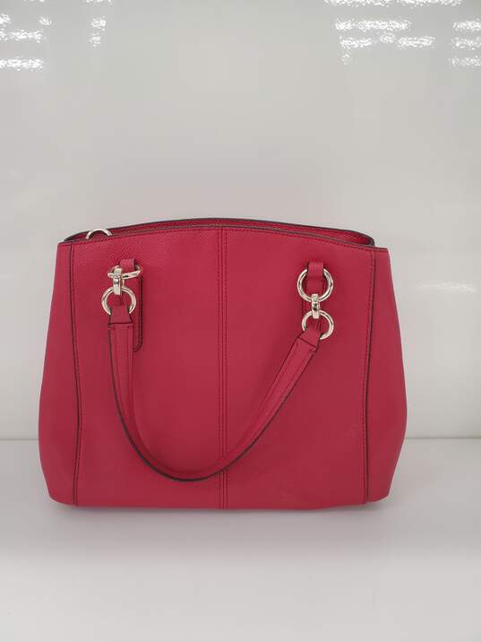 Women Red Leather Hand Bag/purse image number 2