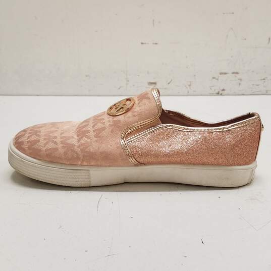 Michael Kors Araceli Glitter Canvas Slip on Sneakers Shoes Women's Size 4 M image number 2