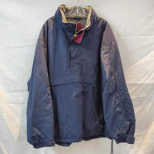 Eddie Bauer Navy Blue Half Zip Pullover Jacket Men's Size XL image number 1