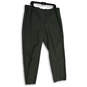 Womens Gray Flat Front Slash Pocket Straight Leg Dress Pants Size 2X image number 1