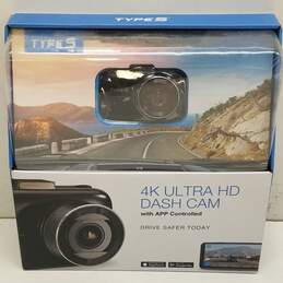 Type S Ultra HD 4K Dash Cam w/ App Controlled GPS Recording