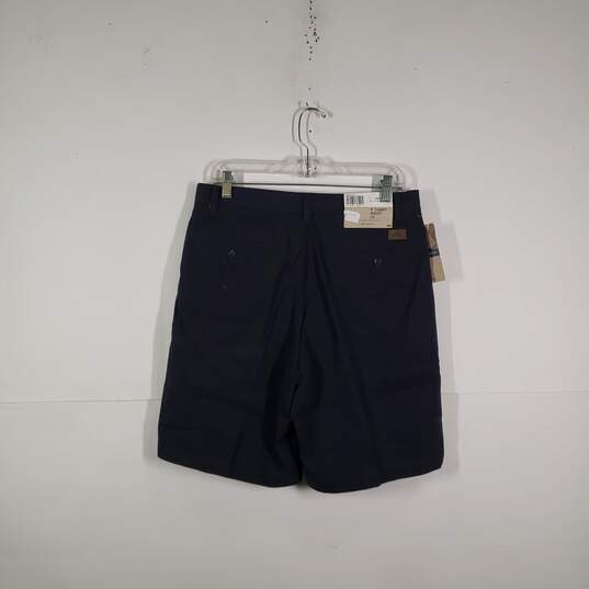 NWT Mens Pleated Front Slash Pockets Belt Loops Chino Shorts Size 32 image number 2