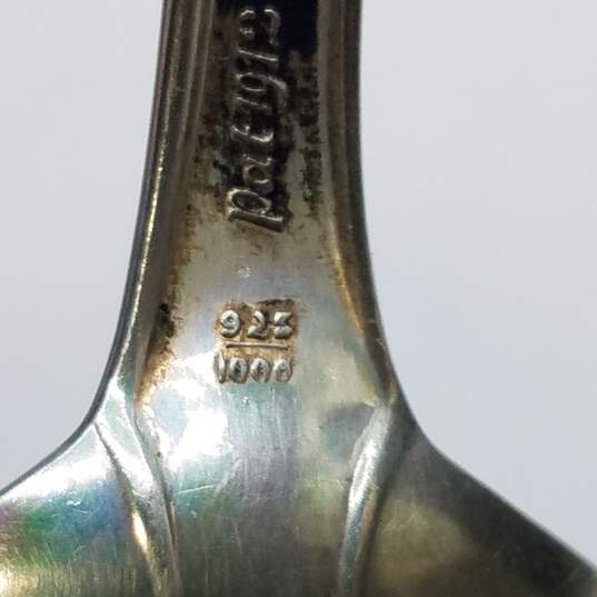 Unbranded Sterling Silver 6in Vintage Spoon Bundle 6pcs 126.2g image number 6