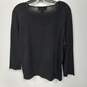 Women's Norton Black Silk Long Sleeve Blouse Size L image number 2