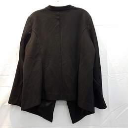 Wm Alfani Black Open Front Blazer Polyester Spandex Blend Sz 2X alternative image
