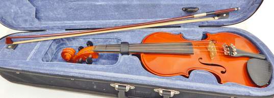 Klaus Mueller Brand Prelude 10ST Model 3/4 Size Student Violin w/ Case and Bow image number 1