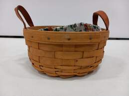 Longaberger Handwoven Basket Floral Liner alternative image