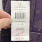 NWT Womens Purple Spaghetti Strap V-Neck Hi-Low Maxi Dress Size 2 image number 4