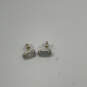 Designer Kendra Scott Gold-Tone Betty Silver Studs Earrings With Dust Bag image number 1
