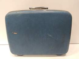 Vintage Samsonite Silhouette Blue Suitcase