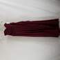 Celebrate Womens Red Wine Bridal Dress S6 NWT image number 1