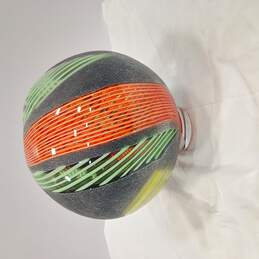 Hand Blown Multi Color Art Glass Vase Signed alternative image