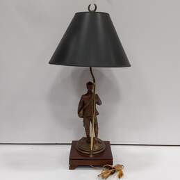 Vintage Messenger Statue Lamp alternative image