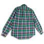 NWT Mens Multicolor Plaid Big Pony Long Sleeve Button-Up Shirt Size XL image number 2