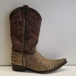 Forastero Croc Embossed Leather Cowboy Western Boots Men's Size 10 M