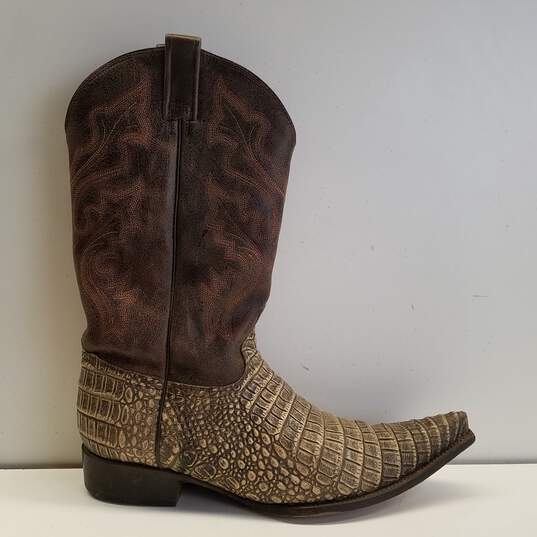 Forastero Croc Embossed Leather Cowboy Western Boots Men's Size 10 M image number 1