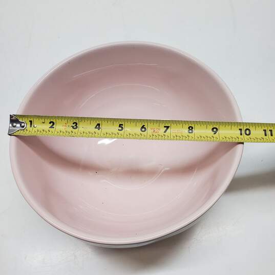 Pink 10 in. LOVE Ceramic Magenta Bowl Rae Dunn Artisan Collection image number 5
