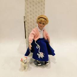 Peggy Sue Rock 'n Roll 1950s Porcelain Doll w/ Ceramic Poodle Heritage Signature Collection