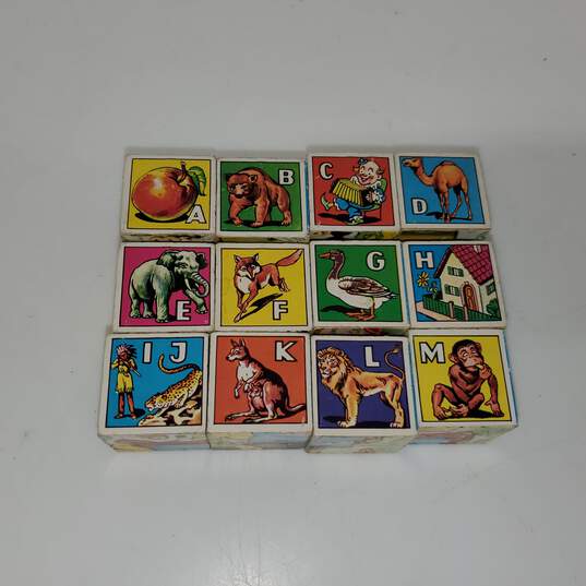Vintage ABC Blocks Children's Educational Toy IOB image number 2